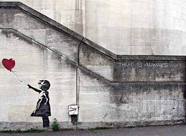 Bansky hope girl